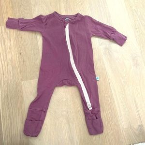 Elephant moon 2 way zippered footed sleeper